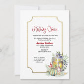 水素朴色ランタンホリデーパーティー 招待状 (正面)