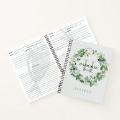 水素朴色リースモノグラムファミリーレシピ ノートブック (内部)