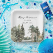 水素朴色レイクフォレストリタイアメントパーティー ペーパープレート (パーティー)