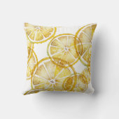 水素朴色レモンスライスパターン クッション (裏面)