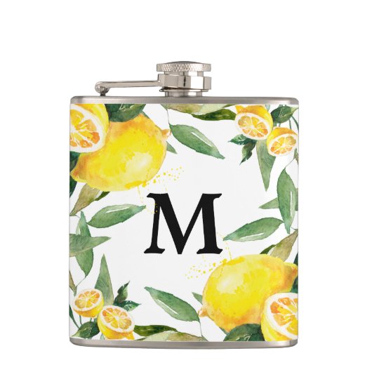 水素朴色レモンズ結婚フラスコ フラスク (正面)