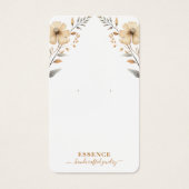 水素朴色ワイルドフラワーイヤリングディスプレイカード (正面)