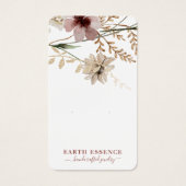 水素朴色ワイルドフラワーイヤリングディスプレイカード (正面)