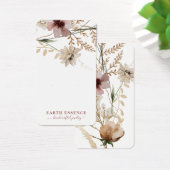 水素朴色ワイルドフラワーイヤリングディスプレイカード (デスク)