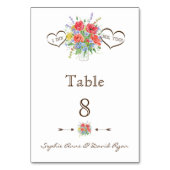 水素朴色ワイルドフラワーテーブル番号 テーブルナンバー (裏面)