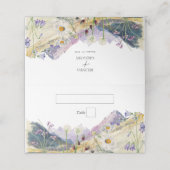 水素朴色ワイルドフラワーマウンテン結婚ズ プレイスカード (外部開封)