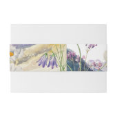 水素朴色ワイルドフラワーマウンテン結婚ズ 招待状ベリーバンド (裏面例)