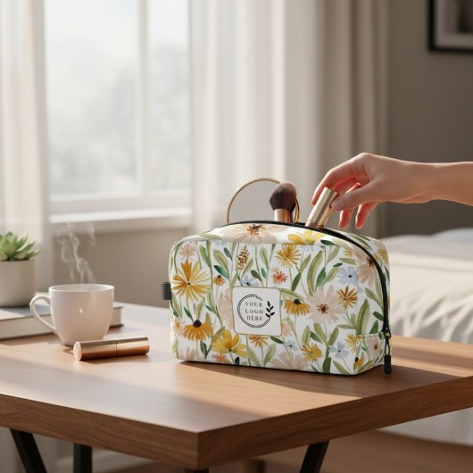 水素朴色ワイルドフラワーロゴを追加企業の ドップキット