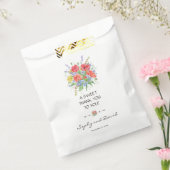 水素朴色ワイルドフラワー結婚ズありがとう フェイバーバッグ (封をした状態)