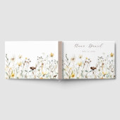 水素朴色ワイルドフラワー結婚ズ ゲストブック (全面)