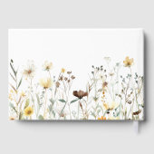 水素朴色ワイルドフラワー結婚ズ ゲストブック (裏面)