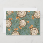 水素朴色ワイルドワン最初の誕生日写真 招待状 (裏面)