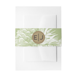 水素朴色冬林パインコーン結婚ズ 招待状ベリーバンド