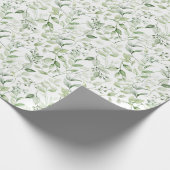 水素朴色天然林葉型模様 ラッピングペーパー (角)