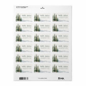 水素朴色差出人住所 ラベル (フルシート)