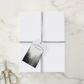 水素朴色松の森のロゴカスタムラベル ギフトタグ (より糸付き)