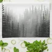 水素朴色松林 キッチンタオル (折り畳み)