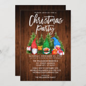 水素朴色格言クリスマスパーティー 招待状 (正面/裏面)