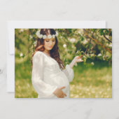 水素朴色森林動物のシャワー写真 招待状