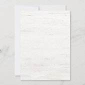 水素朴色熊風船 – 女の子のベビーシャワー 招待状 (裏面)