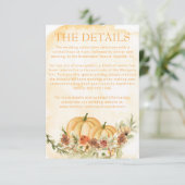 水素朴色秋カボチャ詳細ズ結婚Enc エンクロージャーカード (スタンド正面)