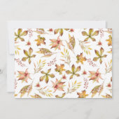 水素朴色秋ランタンカップルシャワー 招待状 (裏面)