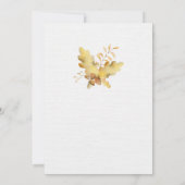 水素朴色紅葉結婚 | 招待状 (裏面)