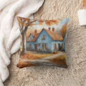 水素朴色紅葉装飾品 クッション (ブランケット)