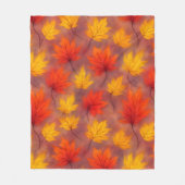 水素朴色紅葉 – 紅葉 フリースブランケット (正面)