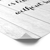 水素朴色紫陽花と夏引用文 ポスター (角)