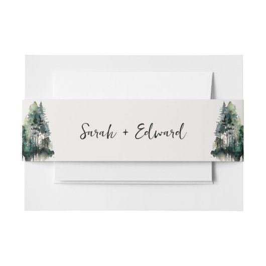 水素朴色結婚式招待状ベリーバンド 招待状ベリーバンド (正面例)