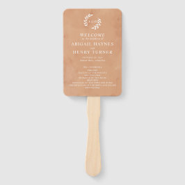 水素朴色結婚式 プログラム ハンドファン