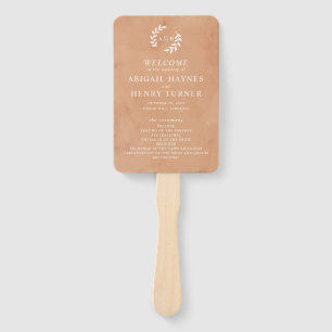 水素朴色結婚式 プログラム ハンドファン