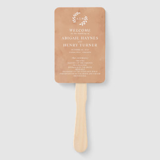 水素朴色結婚式 プログラム ハンドファン