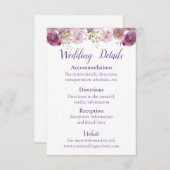 水素朴色美しい結婚 エンクロージャーカード (正面/裏面)