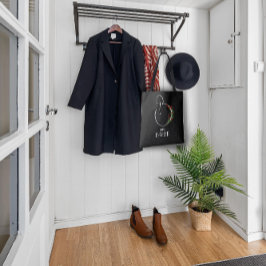 水素朴色花文字B トートバッグ