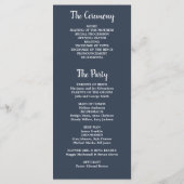 水素朴色葉ネイビーブルフォト結婚ズ プログラム (裏面)