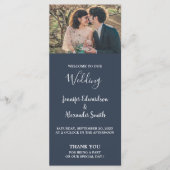 水素朴色葉ネイビーブルフォト結婚ズ プログラム (正面)