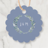 水素朴色葉国結婚式ありがとう フェイバータグ (裏面)