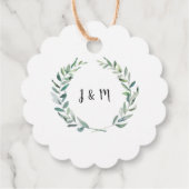 水素朴色葉国結婚式ありがとう フェイバータグ (裏面)