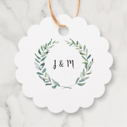 水素朴色葉国結婚式ありがとう フェイバータグ (裏面)