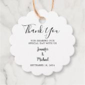 水素朴色葉国結婚式ありがとう フェイバータグ (正面)