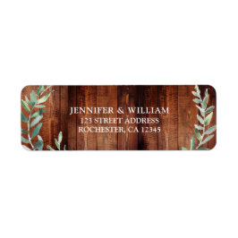 水素朴色葉差出人住所 ラベル