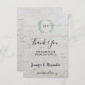 水素朴色葉木ありがとう結婚さん 招待状 (正面/裏面)