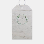 水素朴色葉木材の結婚歓迎バッグ ギフトタグ (裏面)