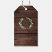 水素朴色葉木材の結婚歓迎バッグ ギフトタグ (裏面)