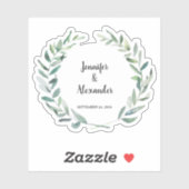 水素朴色葉結婚のカスタム切断 シール (シート)