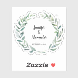 水素朴色葉結婚のカスタム切断 シール