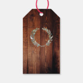 水素朴色葉結婚の歓迎バッグ ギフトタグ (裏面)