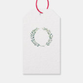 水素朴色葉結婚の歓迎バッグ ギフトタグ (裏面)
